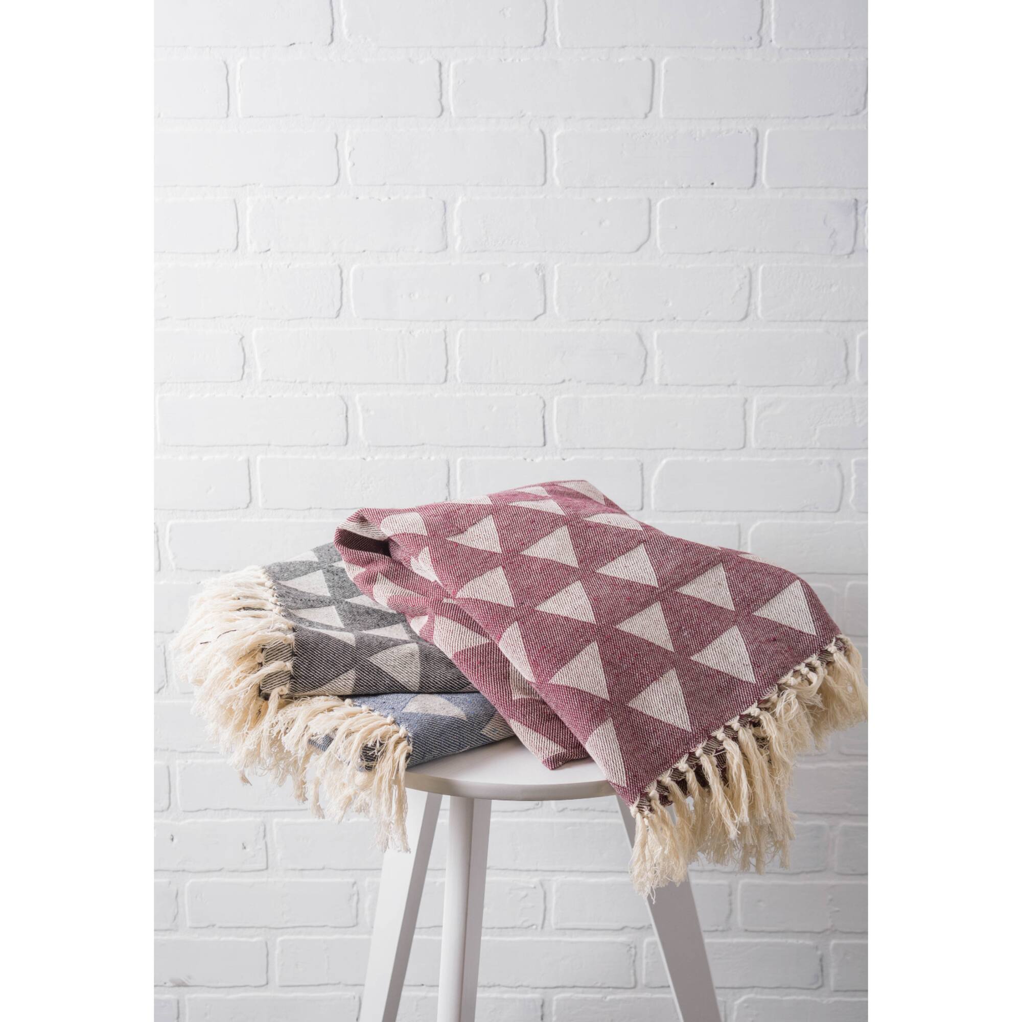 Triangle Throw French Blue"
